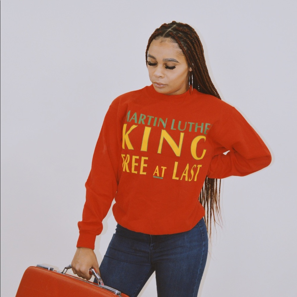 Vintage Martin Luther King “Free at Last” Sweatshirt